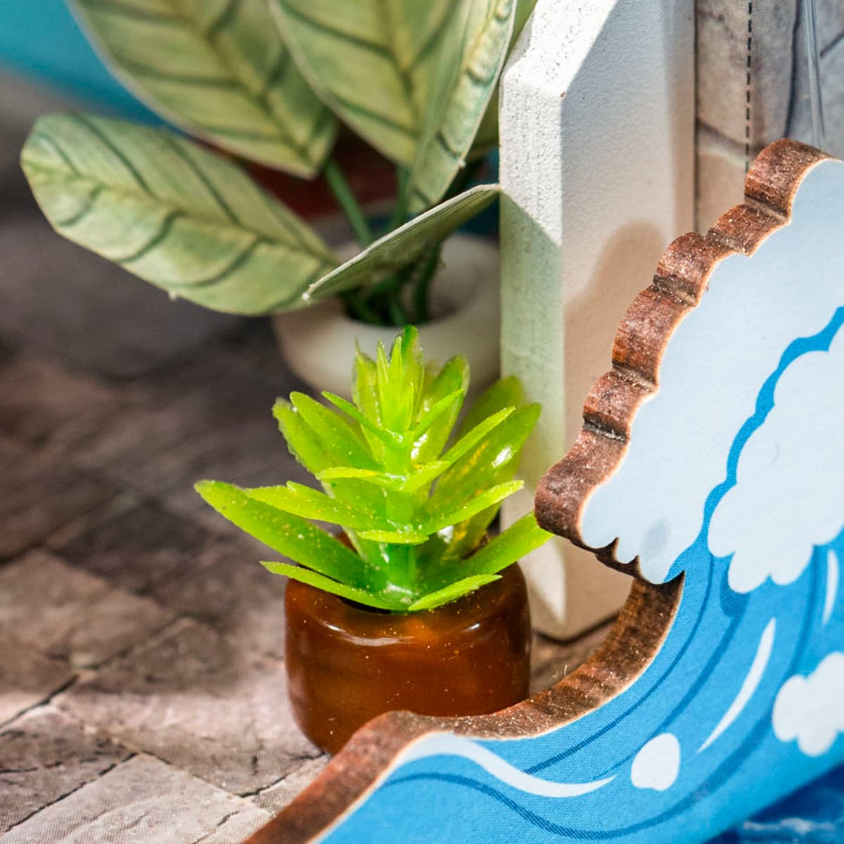 Rolife Sea Holiday Restaurant DIY Miniature House Kit