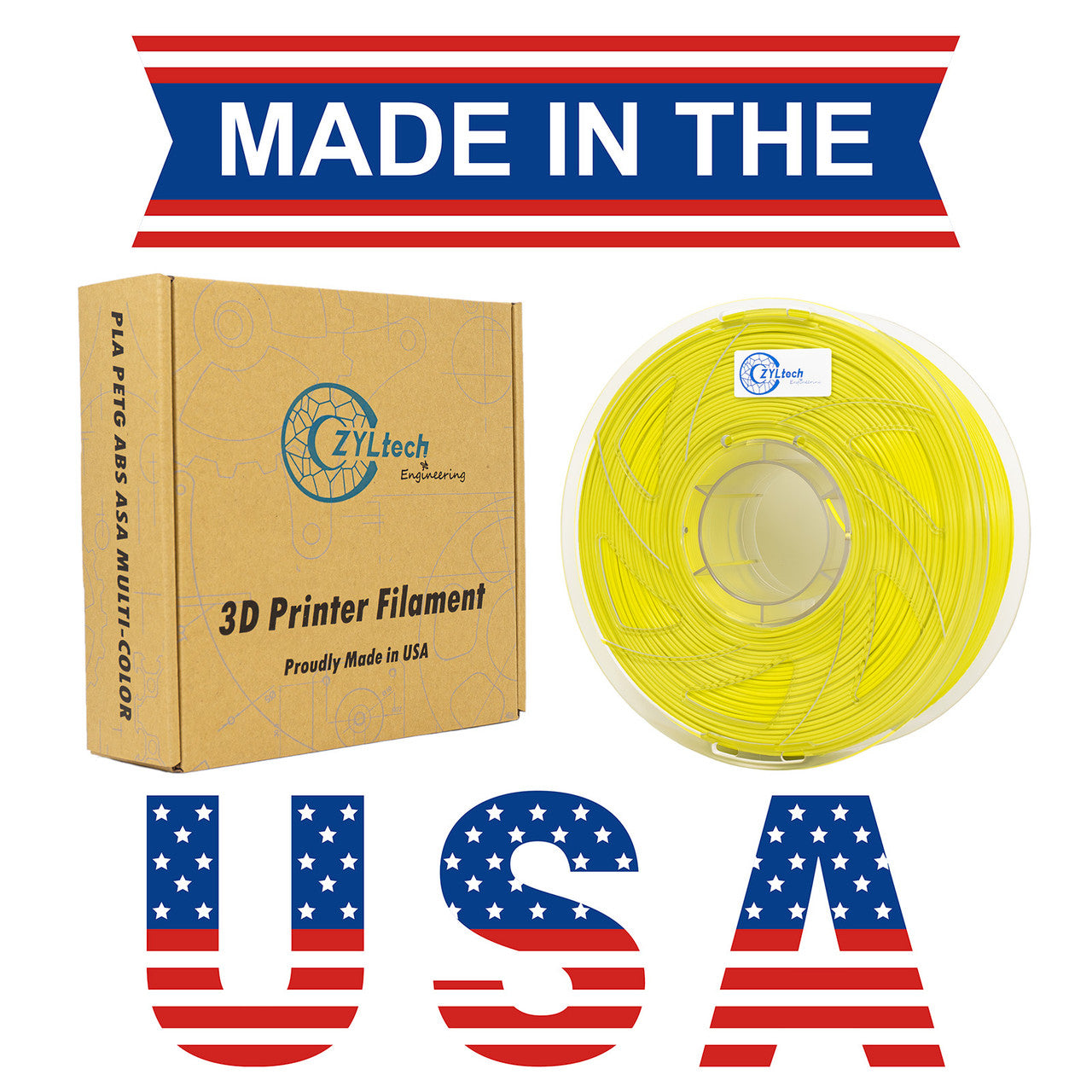 ZYLtech ABS 1.75mm 1 kg/2.2 lbs 3D Printer Filament (Powertool Green)