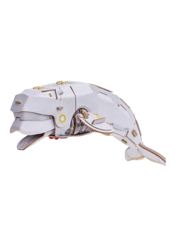 MakeBug Mech Series Beluga Whale 3D Kraft Paper Puzzle