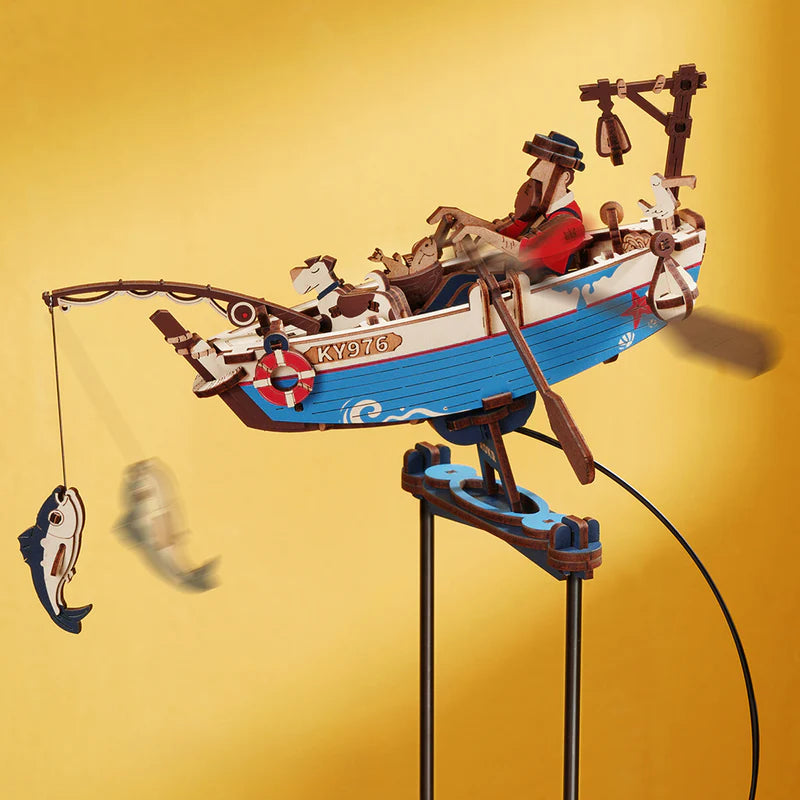 ROKR Ocean Fisher Pendulum Ship 3D Wooden Puzzle