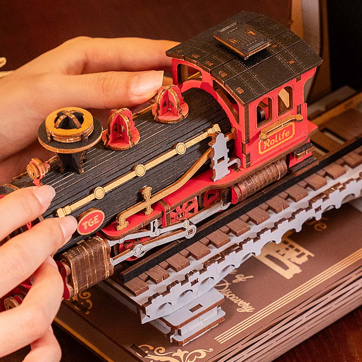 Rolife Century Train DIY Book Nook Shelf Insert Kit