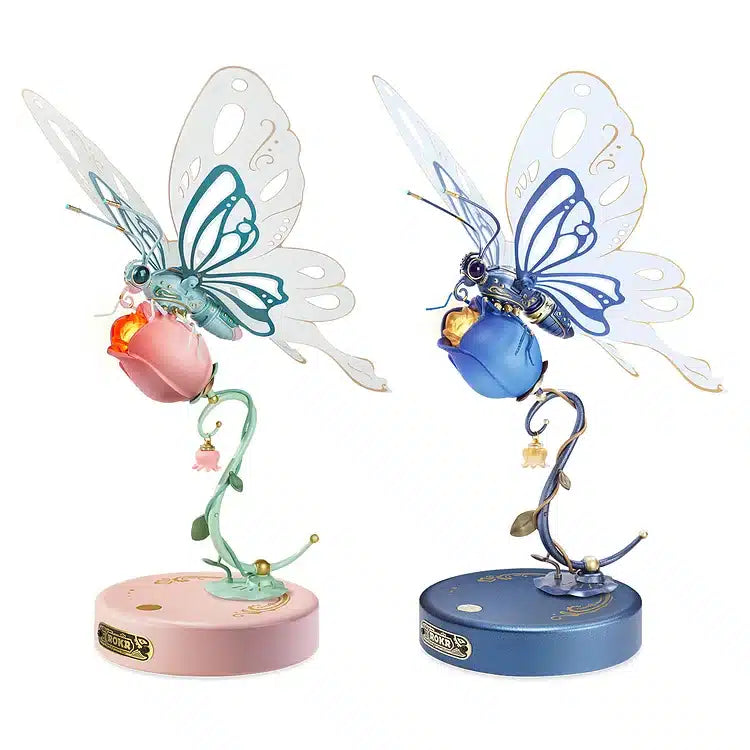 ROKR Mechanical Species Butterfly (Blue) DIY 3D Mechanical Puzzle
