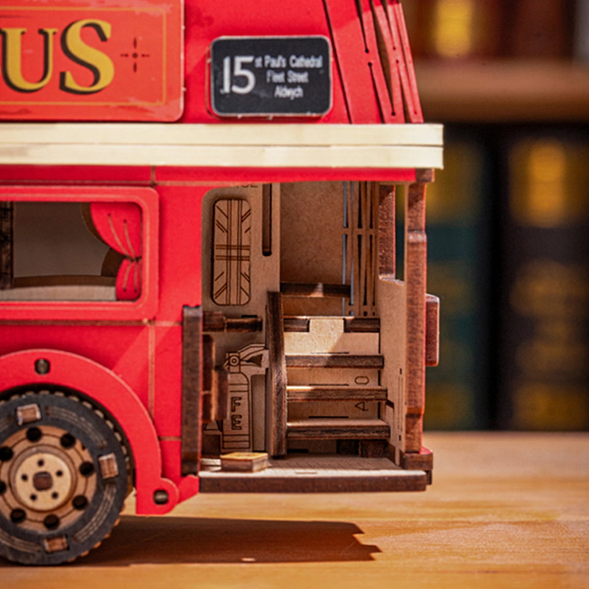 Rolife London Bus 3D Wooden Puzzle Kit