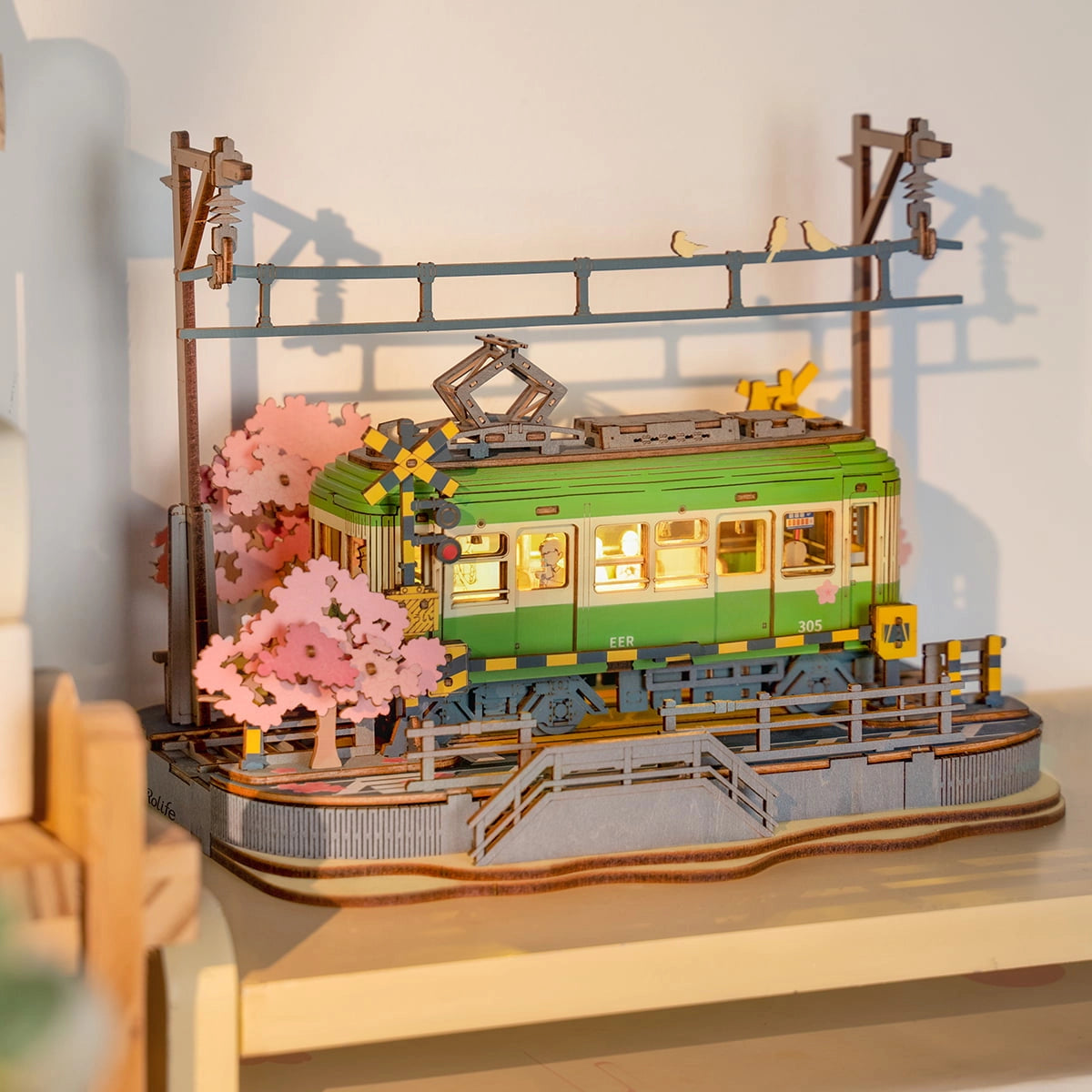 Rolife Sakura Journey 3D Wooden Puzzle Kit