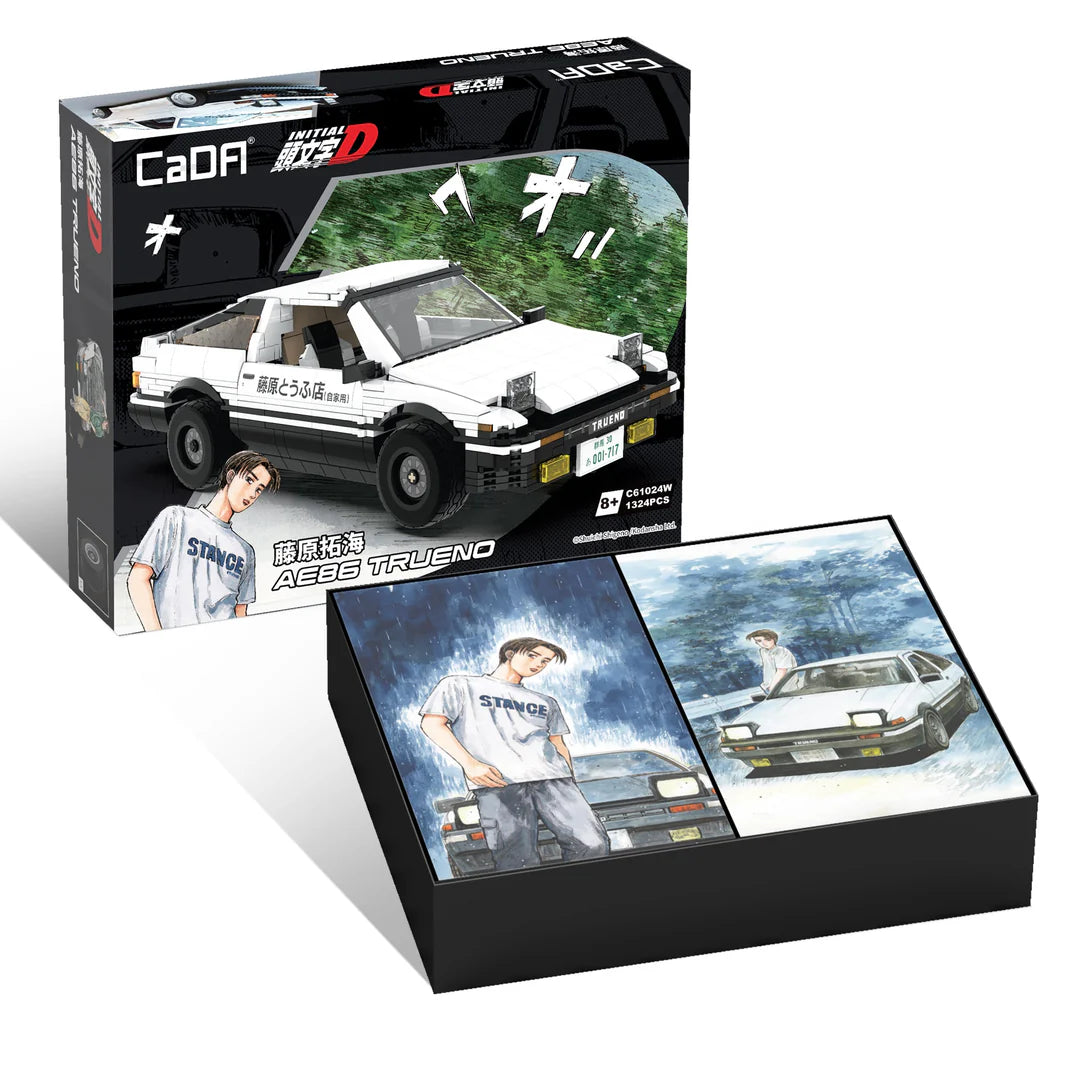 CaDA 1/12 Initial D Toyota Trueno AE86 Brick Model Car