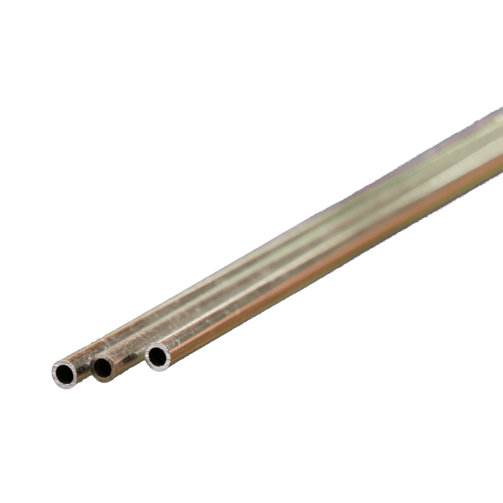 K&S Metals 1/8" OD 0.014" x 12" Round Aluminum Tubing (3)