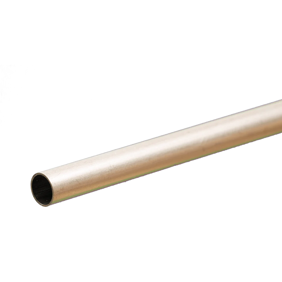 K&S Metals 1/4" OD 0.014" x 12" Round Aluminum Tube (1)