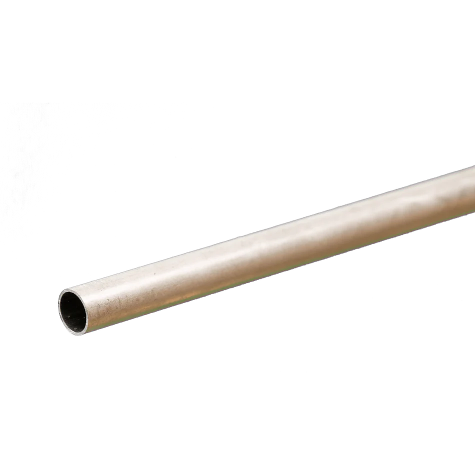 K&S Metals 9/32" OD 0.014" x 12" Round Aluminum Tube (1)
