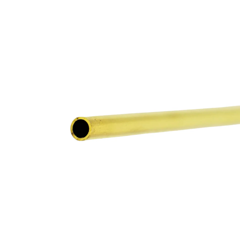 K&S Metals 1/8" OD 0.014" x 12" Round Bendable Brass Tube (1)