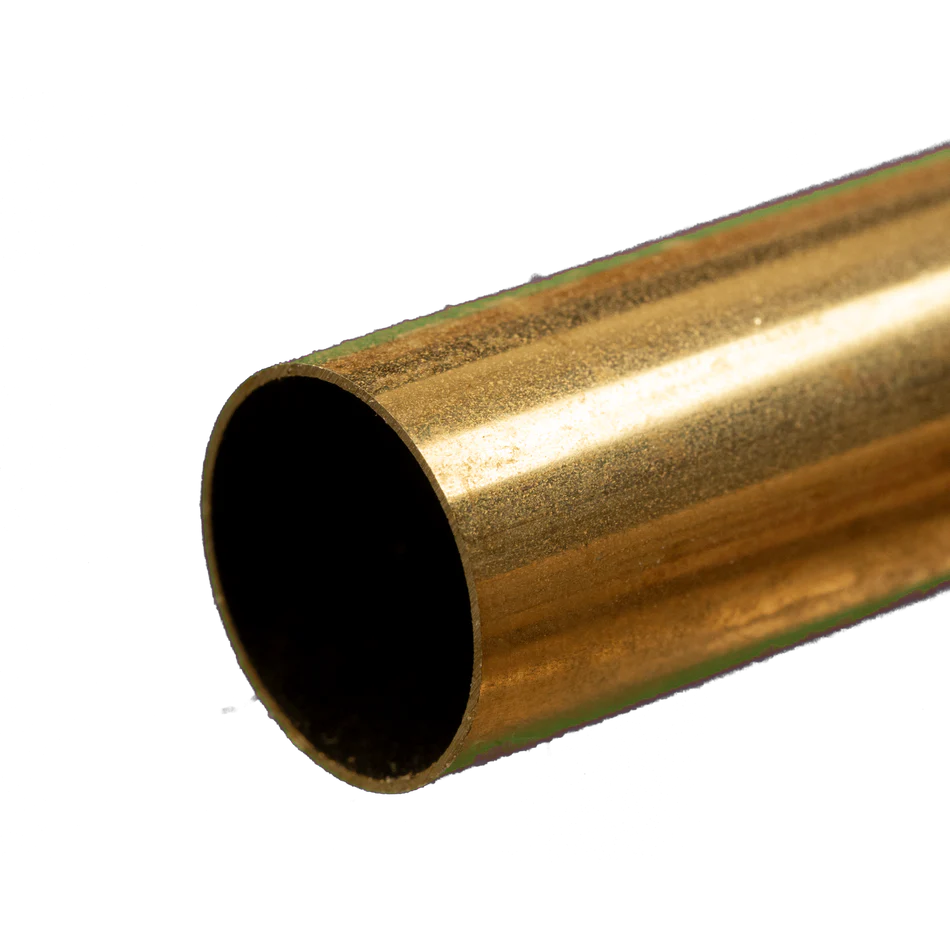 K&S Metals 9/16" OD 0.014" x 12" Round Brass Tube (1)