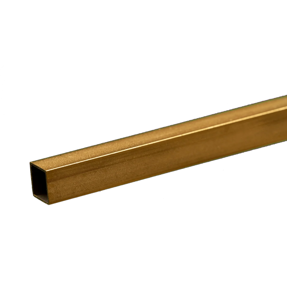 K&S Metals 1/4" OD 0.014" x 12" Square Brass Tube (1)