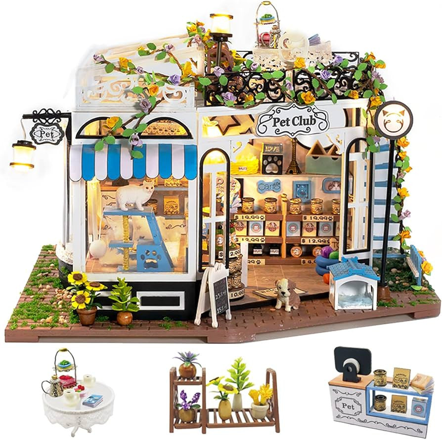 KnowMe IIE Create DIY Miniature Kit: Pet Club Treat Shop
