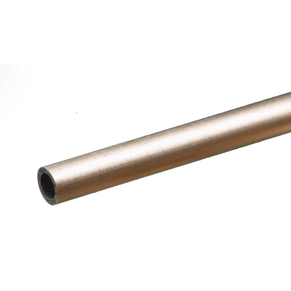 K&S Metals 1/4" OD 0.035" x 12" Round Aluminum Tube (1)