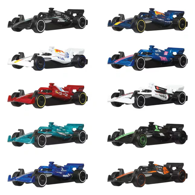 Mattel Hot Wheels® 1/64 Formula I 2025 10-Pack