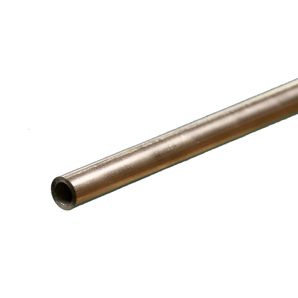 K&S Metals 3/16" OD 0.025" x 12" Round Stainless Steel Tube (1)
