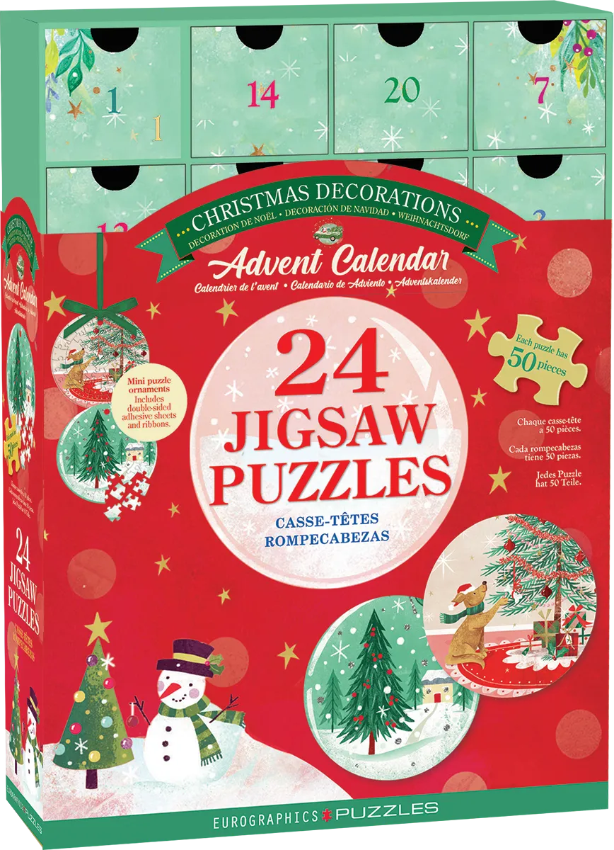 Eurographics Christmas Decoration Jigsaw Puzzles Advent Calendar