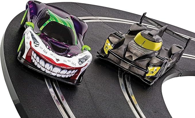 Scalextric Batman vs Joker 1:32 Spark Plug Slot Car Race Track Set