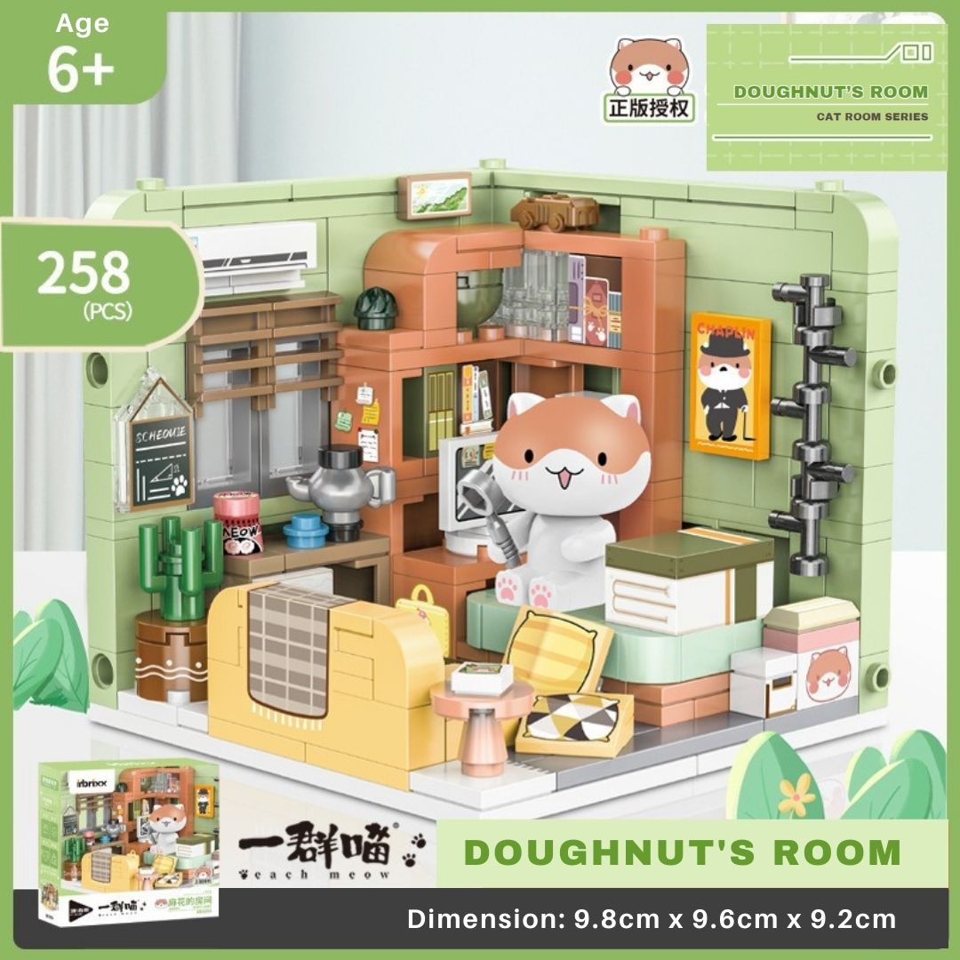 Inbrixx Mahua's Room Cat Room Display Brick Set