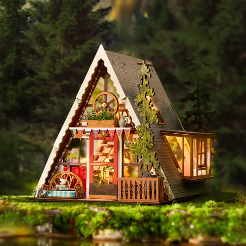 Robotime - Rolife A-Frame Cabin DIY Miniature House