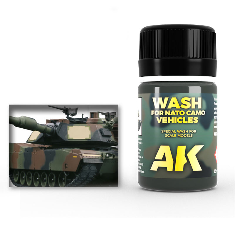 AK Interactive NATO Camo Vehicle Wash (35mL)