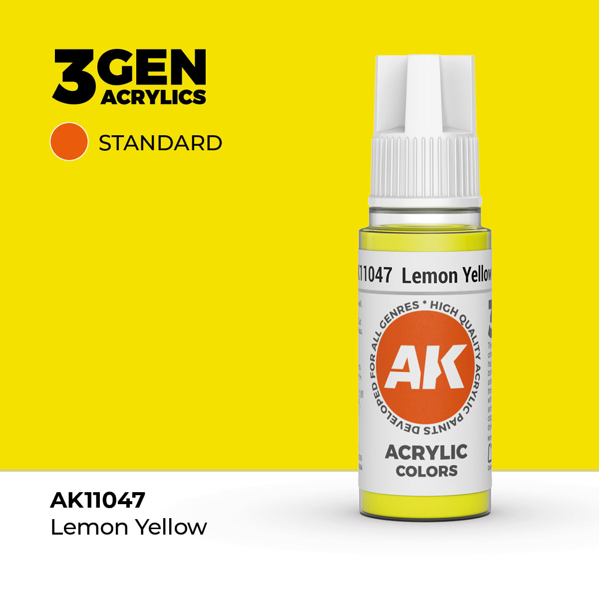 AK Interactive Lemon Yellow Standard Acrylic Paint (18mL)