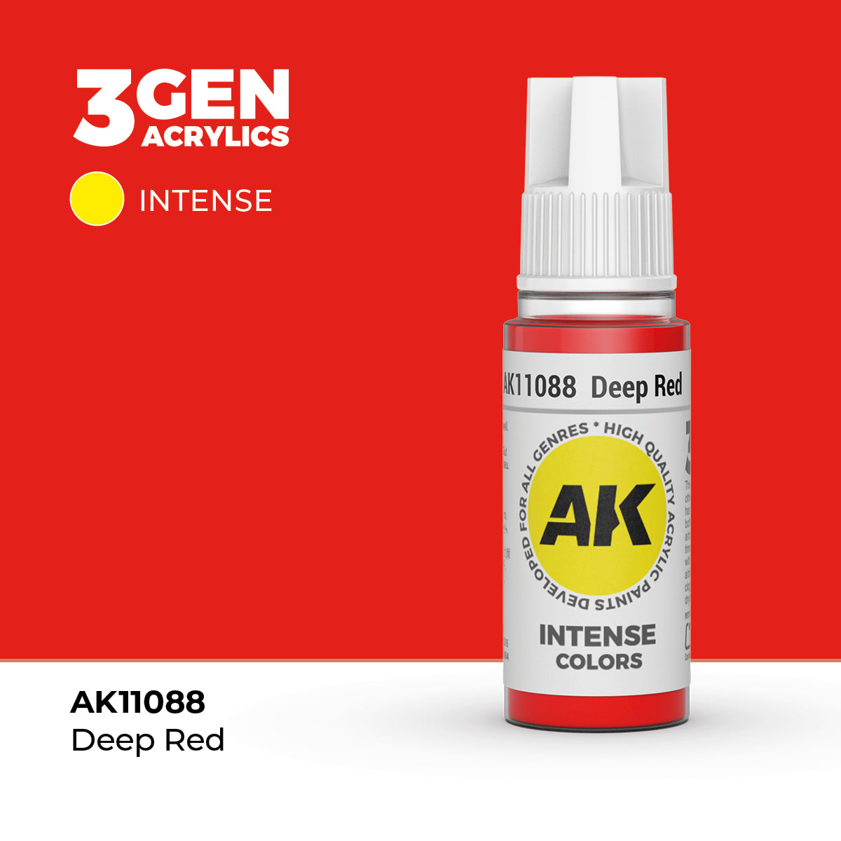 AK Interactive Deep Red Intense Acrylic Paint (18mL)