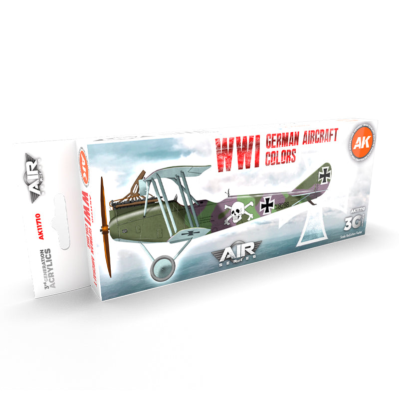 AK Interactive WWI German Aircraft Color Acrylic Paint Set