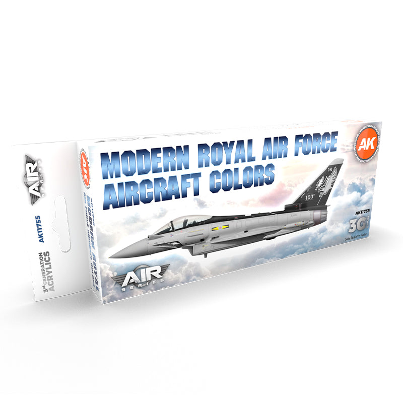 AK Interactive Modern Royal Air Force Aircraft Color Acrylic Paint Set