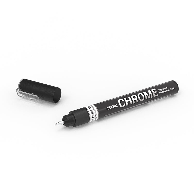 AK Interactive 1.0mm Tip Metallic Marker (Chrome)
