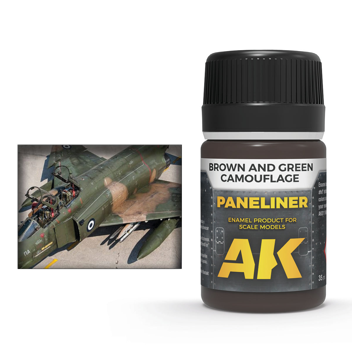 AK Interactive Brown/Green Camouflage Paneliner (35mL)