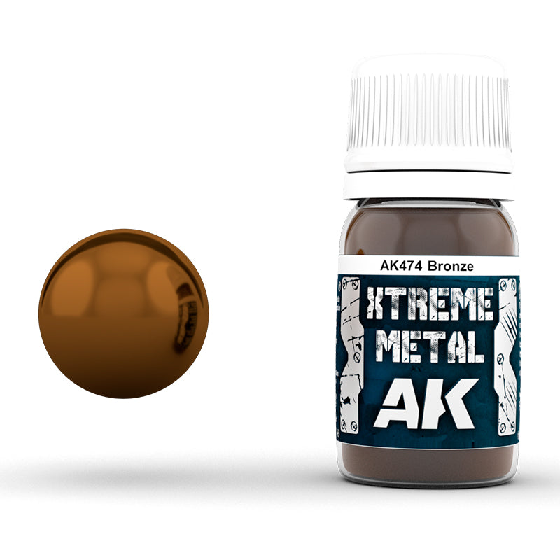 AK Interactive Xtreme Metal Bronze Metallic Paint (30mL)