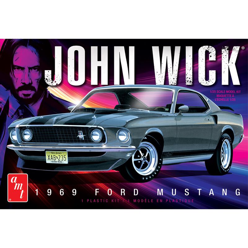 AMT 1/25 John Wick's 1969 Ford Mustang Mach I Plastic Model Kit
