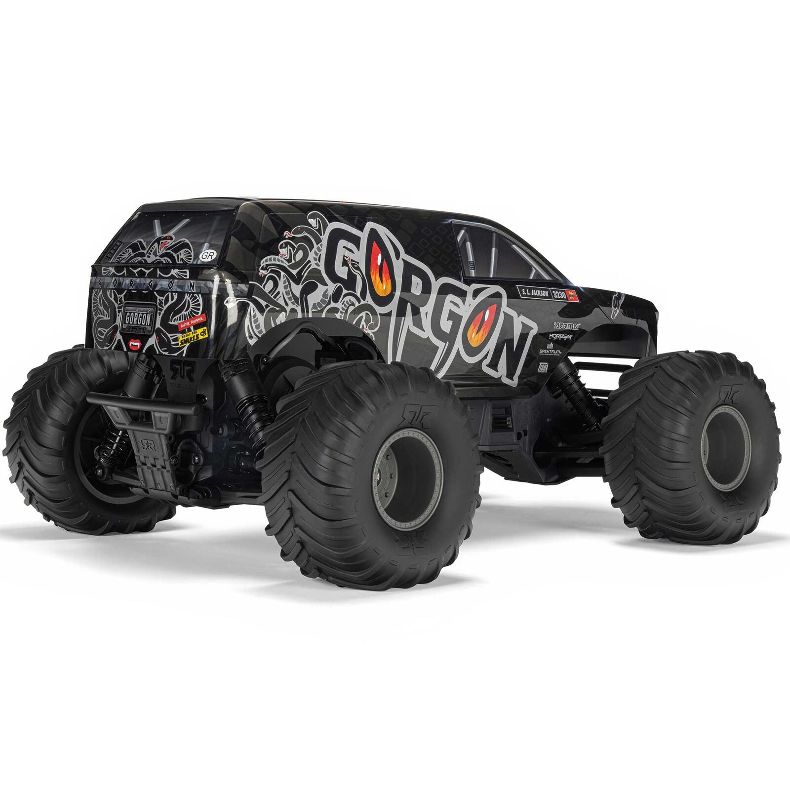 Arrma 1/10 GORGON 4X2 MEGA 550 Brushed Monster Truck RTR with Battery & Charger (Gun Metal)