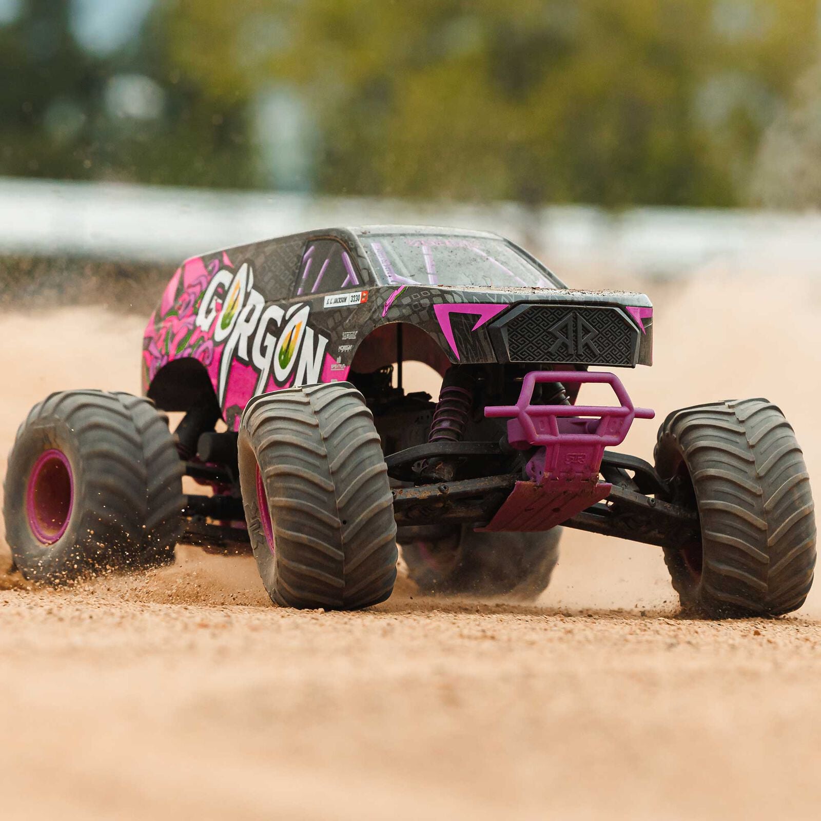 Arrma 1/10 GORGON 4X2 MEGA 550 Brushed Monster Truck RTR with Battery & Charger (Purple)