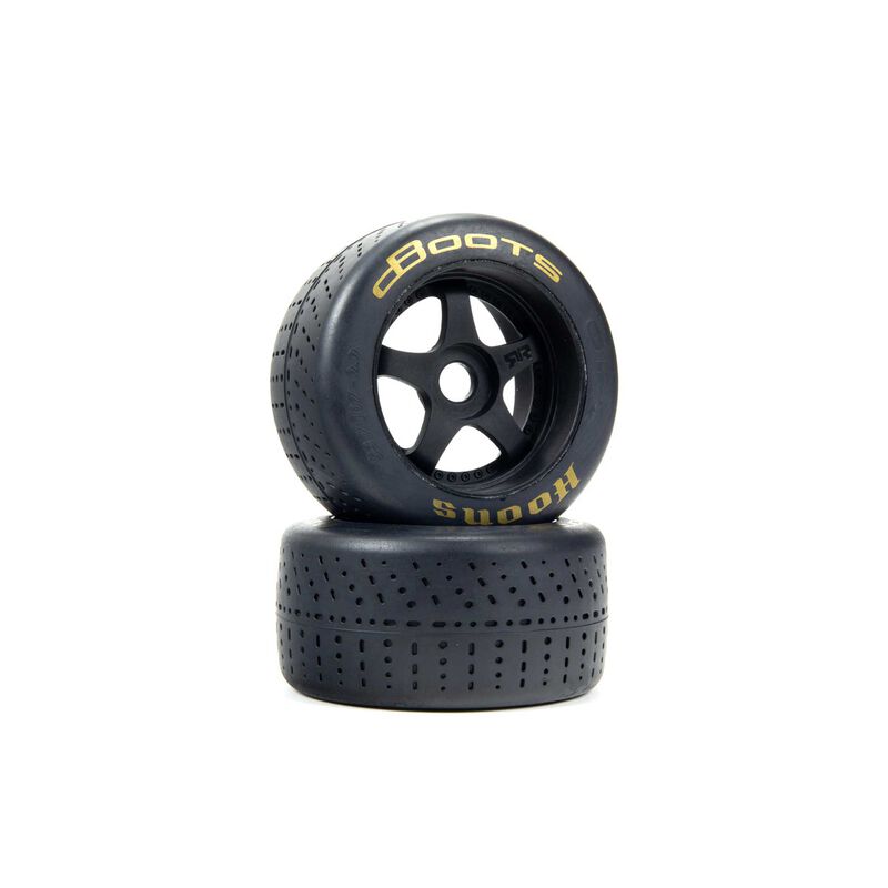 dBoots Hoons 53/107 2.9 Neumáticos con cinturón premontados, blanco, hexagonal de 17 mm, 5 radios (2)
