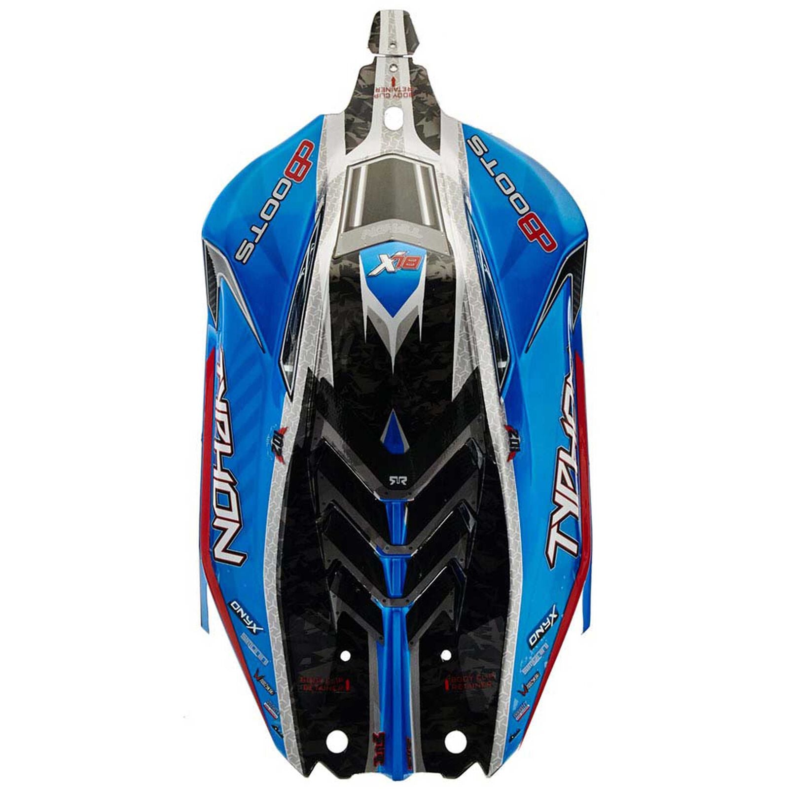 Arrma Typhon Grom 6S BLX 1/8 Painted Body with Decals (Blue)