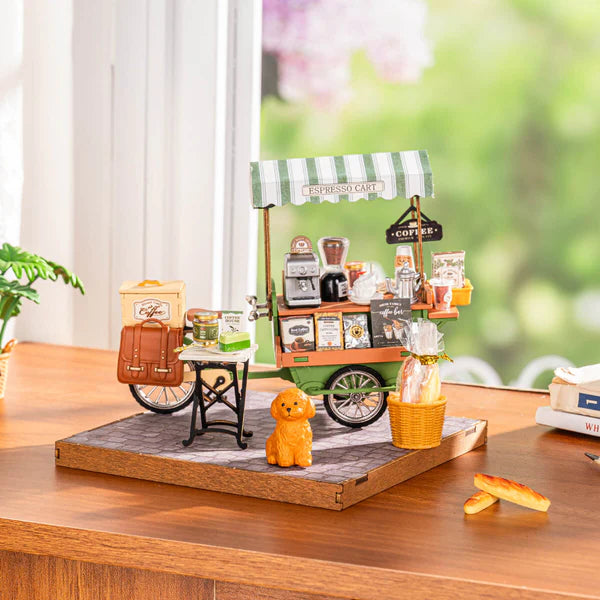 Rolife Aromatic Coffee Cart DIY Miniature House