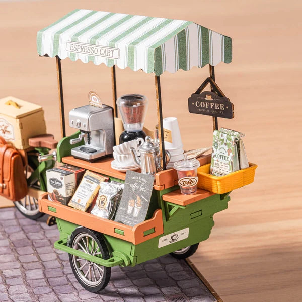 Rolife Aromatic Coffee Cart DIY Miniature House