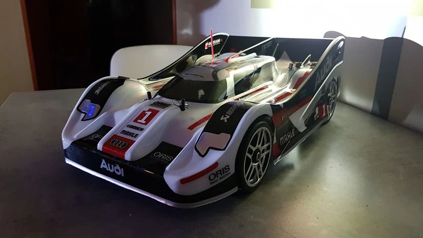 Delta Plastik Audi R18 1/8 Scale GT RC Clear Body