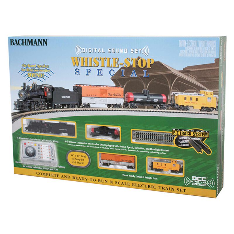 Bachmann N Scale Whistle-Stop Special Train Set with DCC
