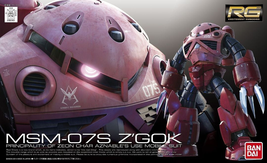 Bandai 1/144 MSM-07S Char's Z'Gok Gundam Model Kit