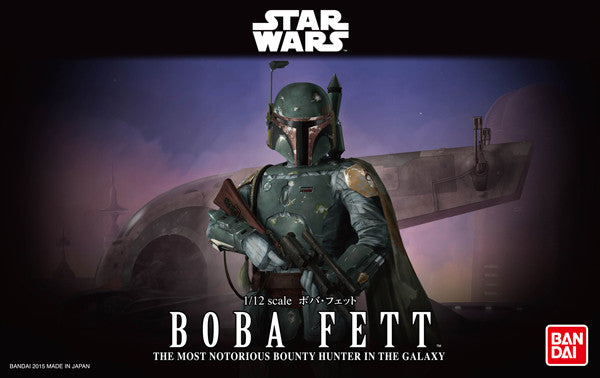 Bandai Star Wars Character Line 1/12 Boba Fett Plastic Model Kit