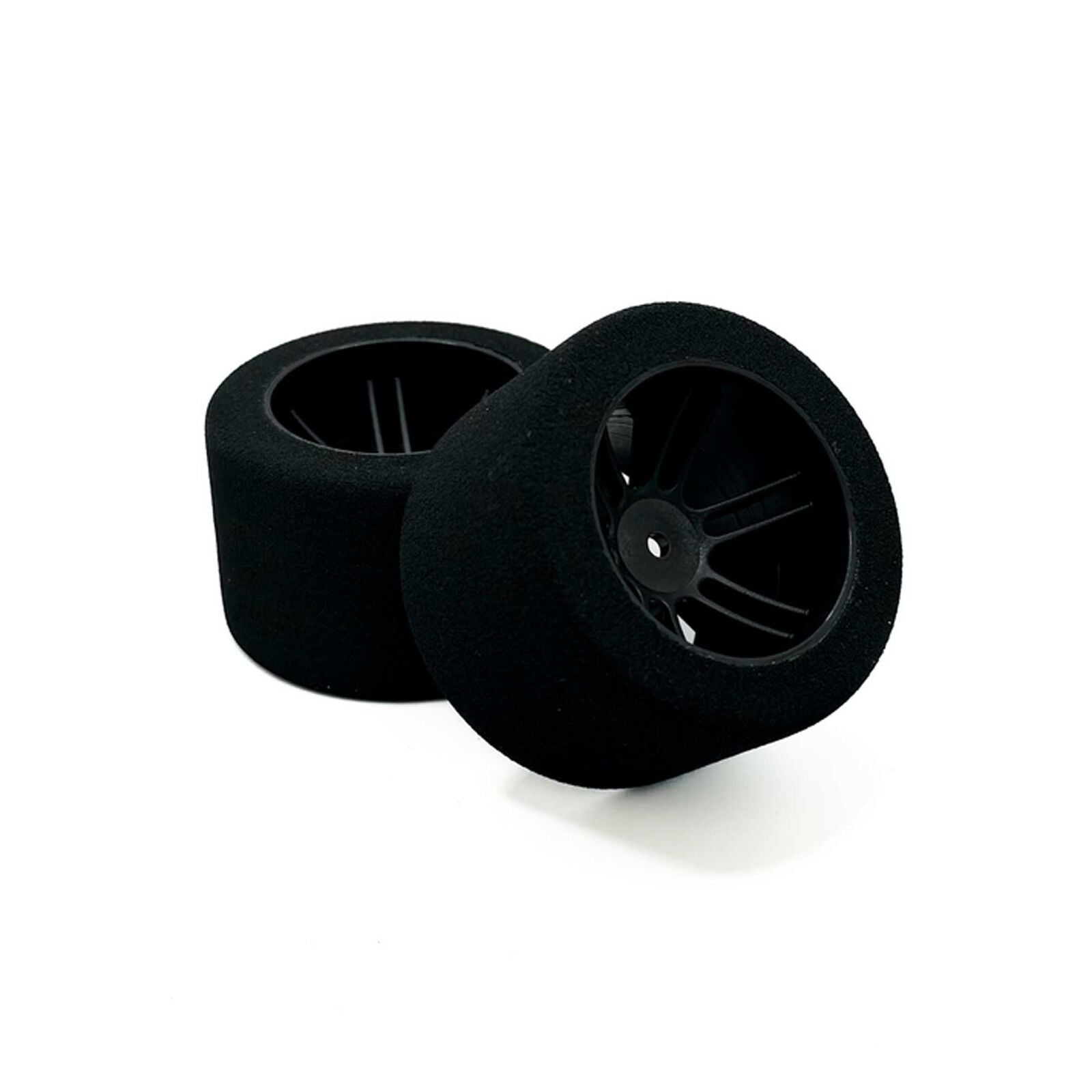 BSR Racing 1/10 45mm Wide Pre-Mounted Drag Tires, High Grip X Compound (2)