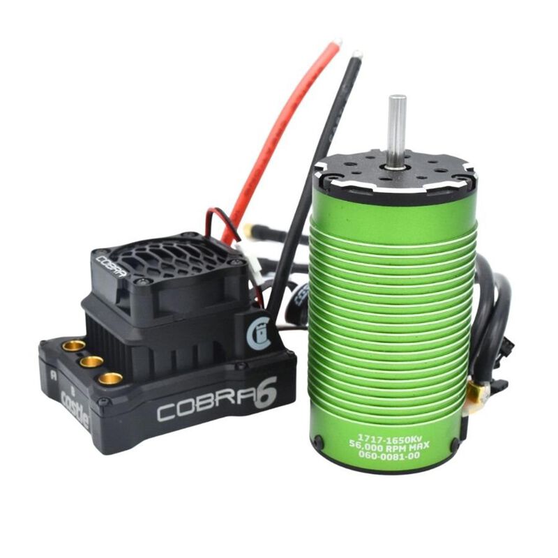 Castle Creations Cobra 6 ESC & 1717-1650KV Sensored Brushless Combo