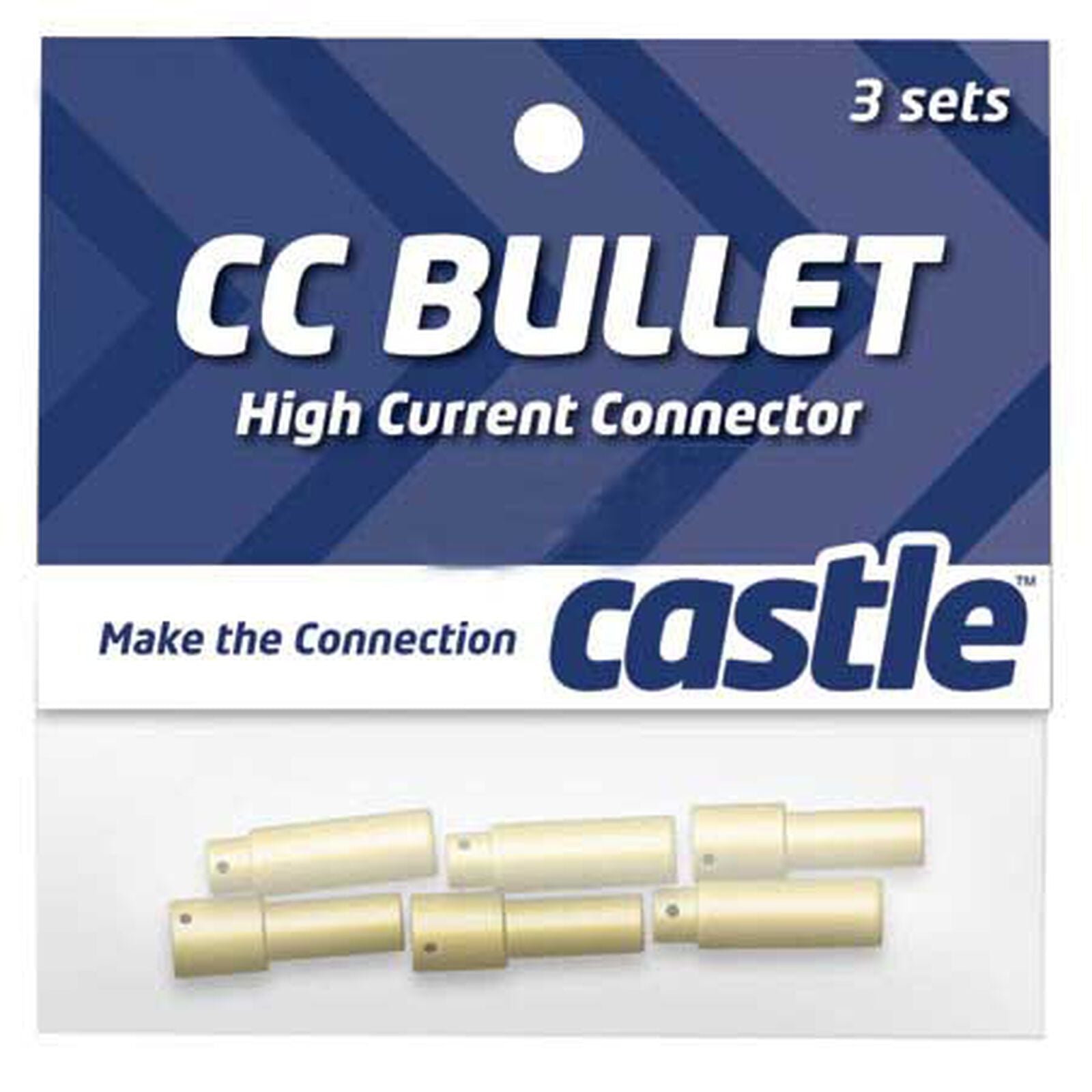 Castle Creations 4mm High Current Bullet Connector Set (3)