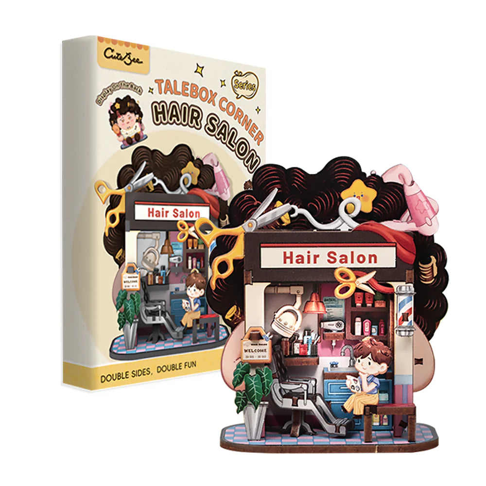 CuteBee Mini DIY House: TaleBox Corner Hair Salon