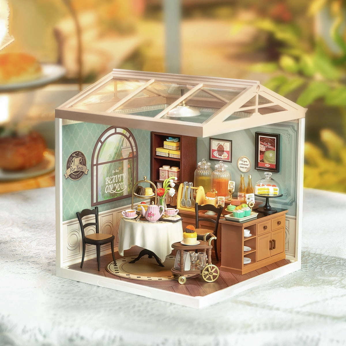 Rolife Sweet Sips Tea DIY Super Creator Miniature House Kit