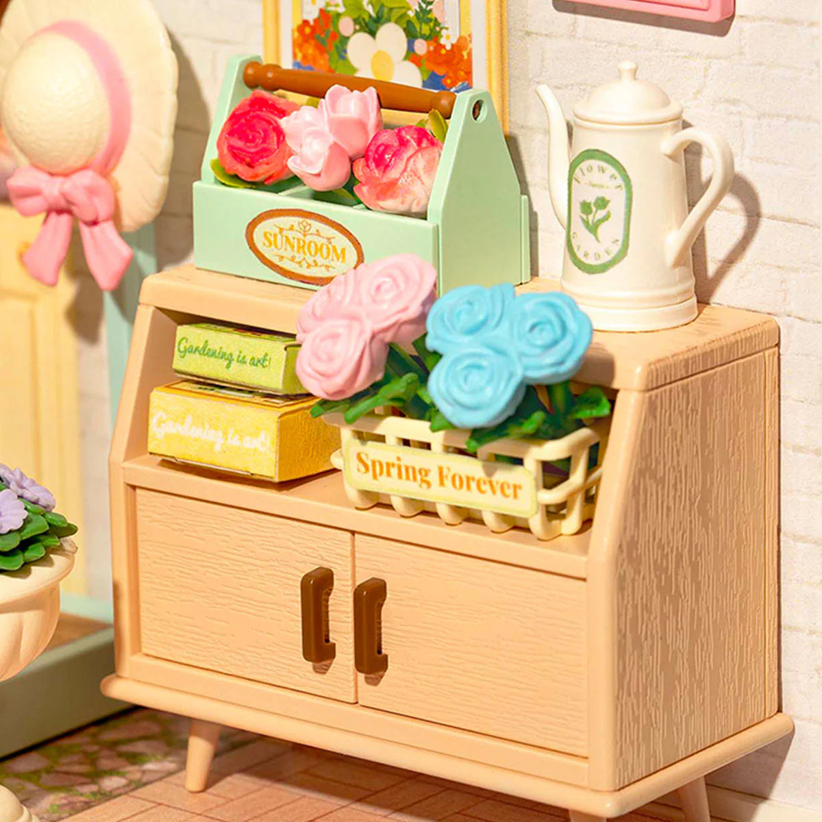 Rolife Blooming Tea Garden DIY Super Creator Miniature House Kit