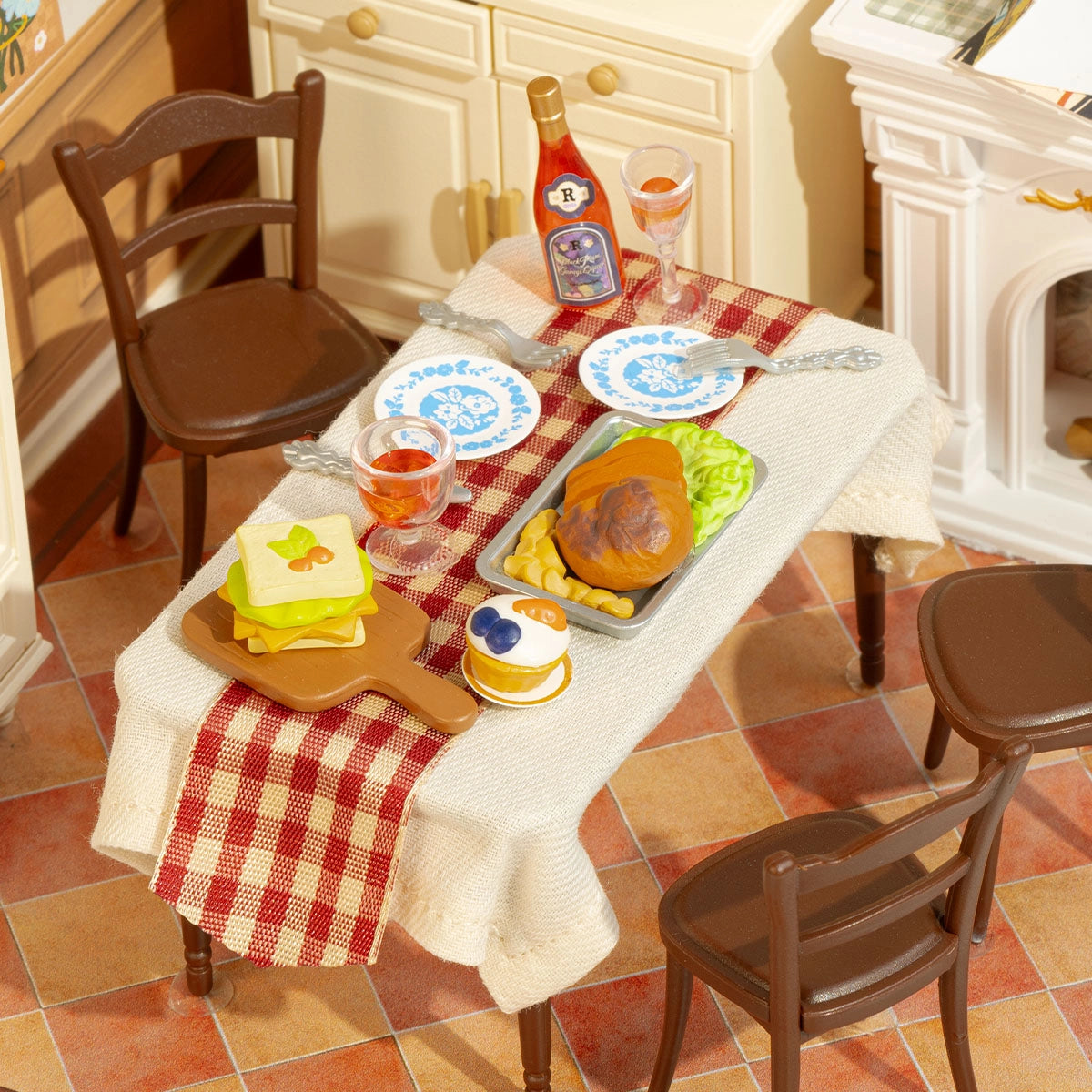 Rolife Warm Dining Room DIY Super Creator Miniature House Kit