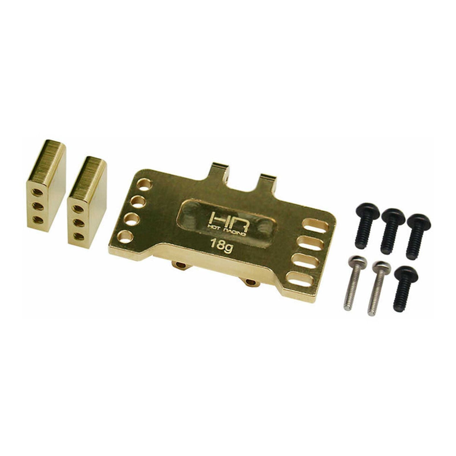 Hot Racing SCX24/AX24 Brass Servo Mount (Reefs, Emax & Savox)